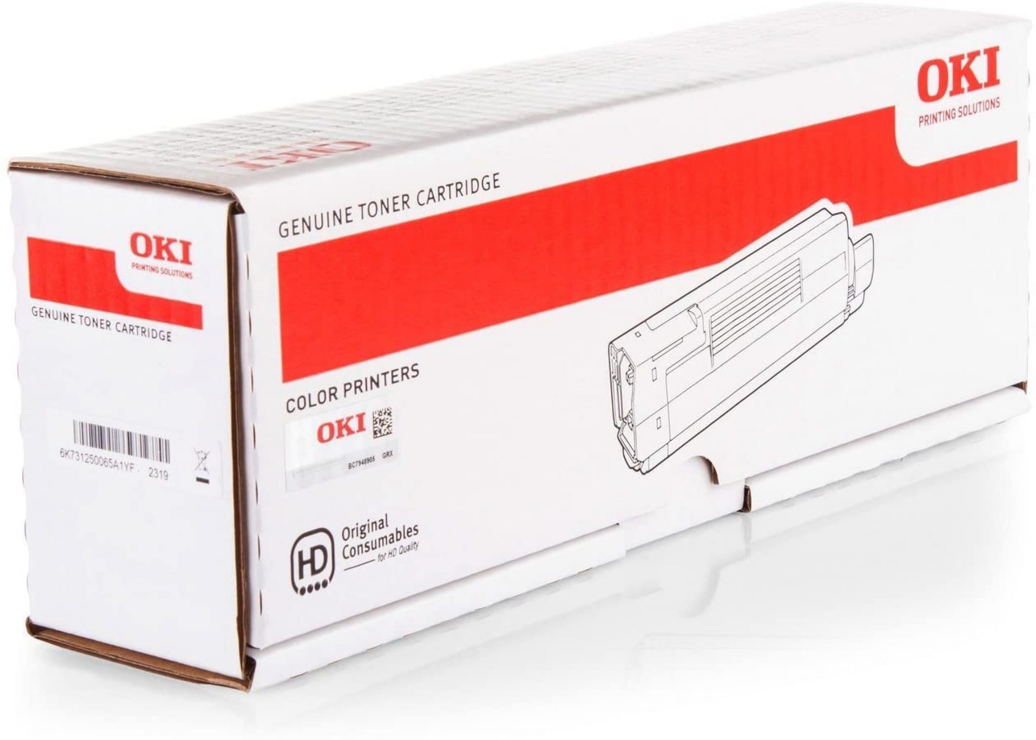 Original Toner for OKI C 610 DM 44315305 OKI C610 Printer Cartridge