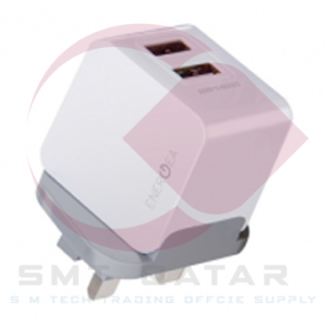 Energea Ampcharge 3.4usb Wall Charger 2 Port 3.4amps Uk White.png