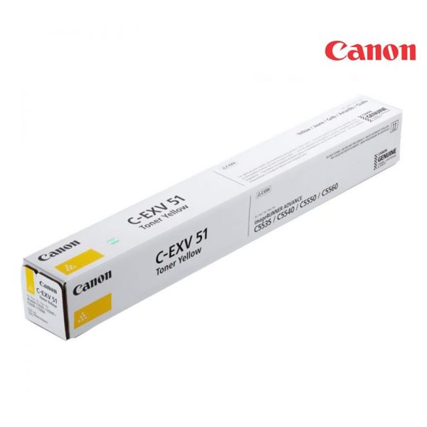Canon C EXV51 Yellow Toner Cartridge