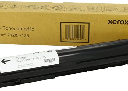 Yellow 15000 Page Yield Toner Cartridge for Xerox 7120, 7125 Work-Centre Printers